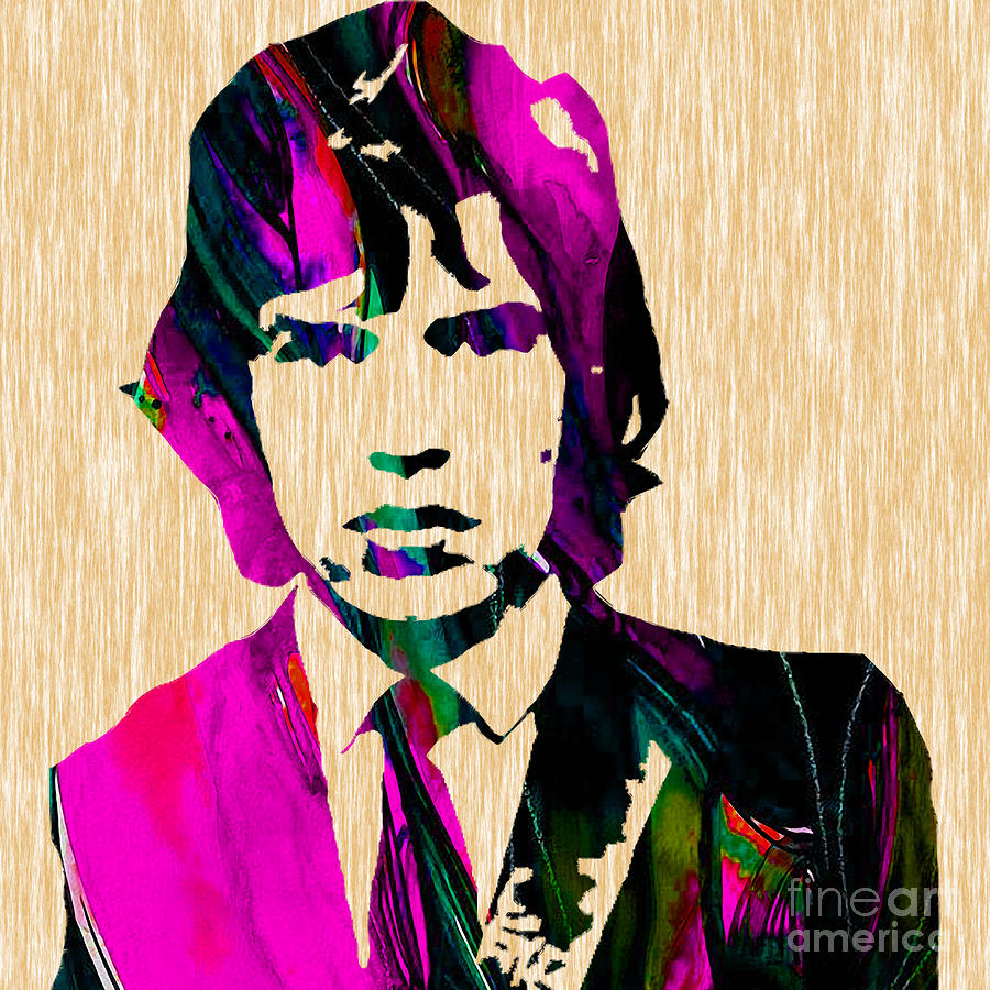 Mick Jagger The Rolling Stones Mixed Media by Marvin Blaine