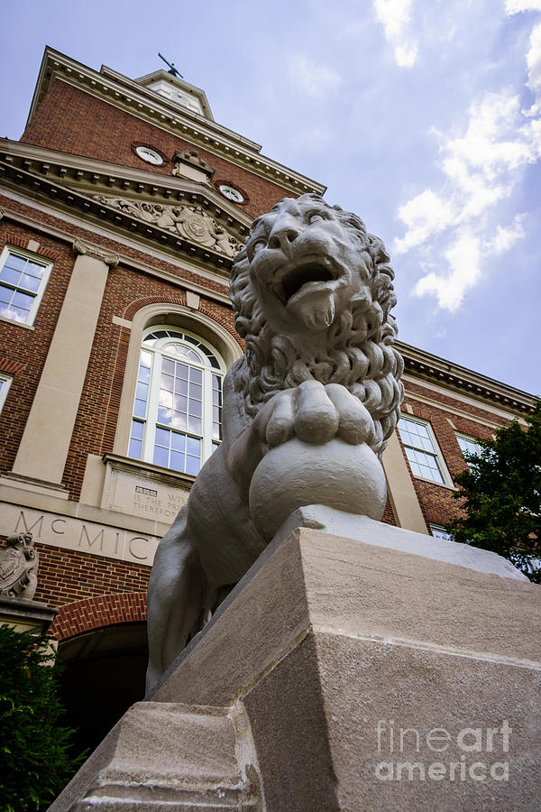 Mick Lion at McMicken Hall University of Cincinnati  Photograph by Paul Velgos