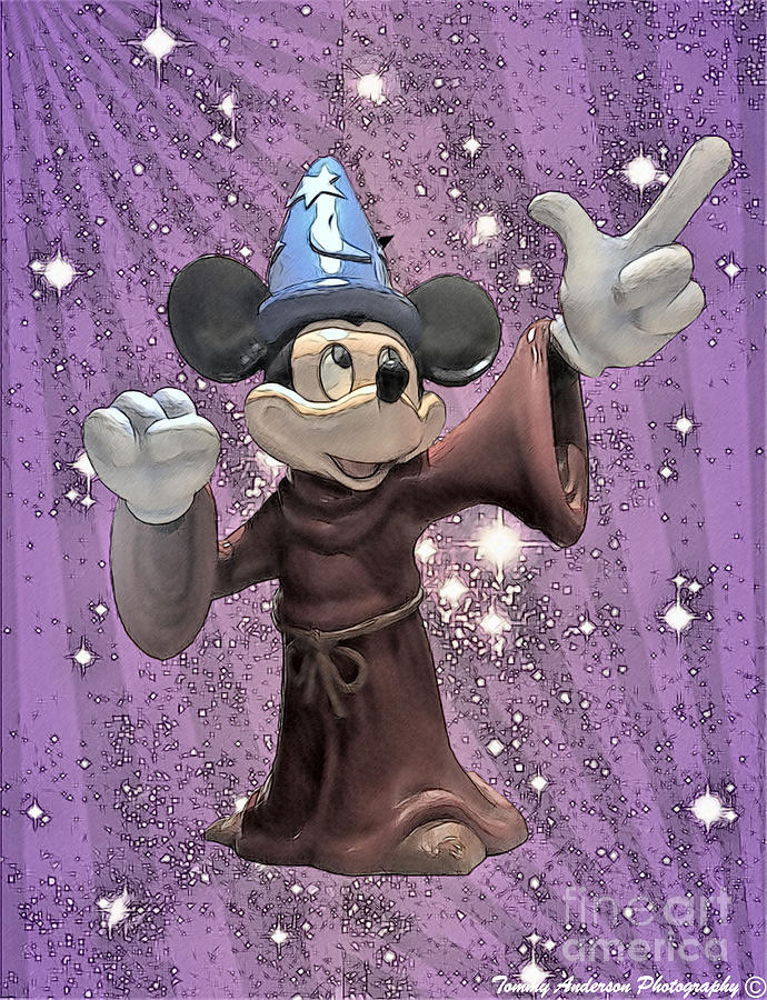 Mickey and the Stars Digital Art by Tommy Anderson