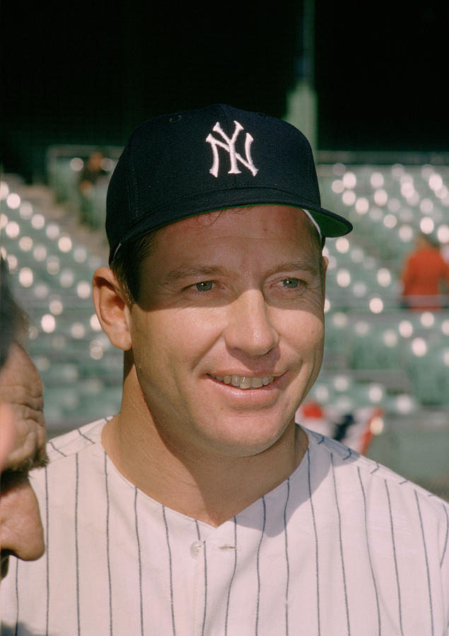 Baseball Photograph - Mickey Mantle Famous Smile by Retro Images Archive