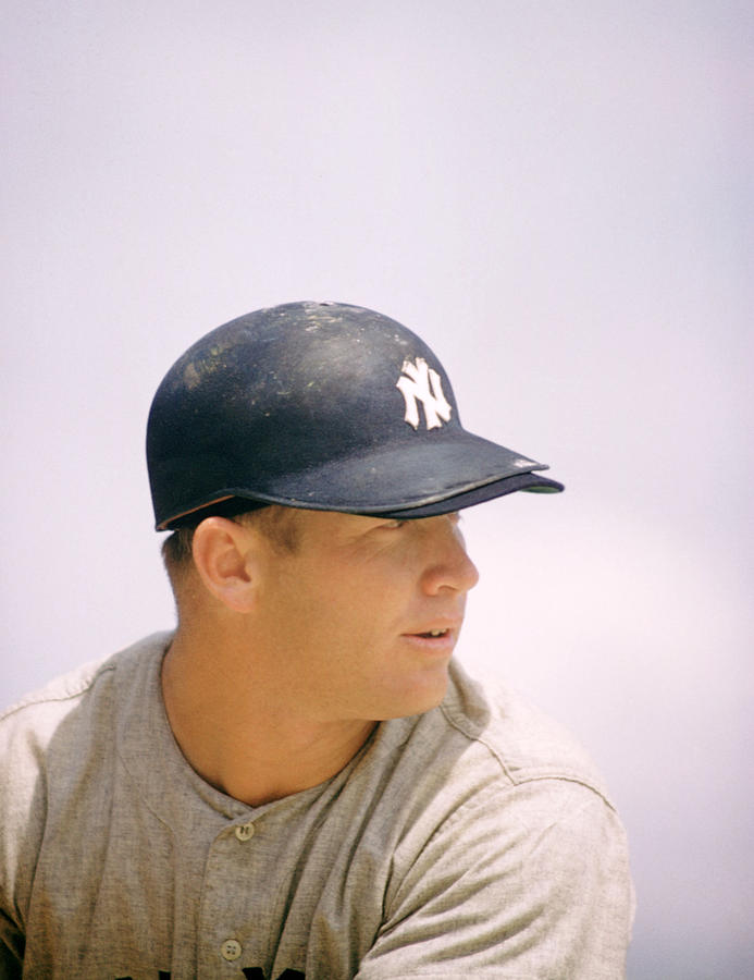 Baseball Photograph - Mickey Mantle Ready To Swing by Retro Images Archive