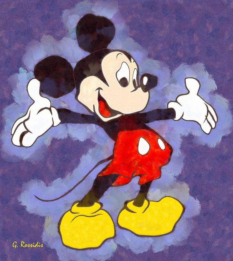 Mickey mouse Painting by George Rossidis