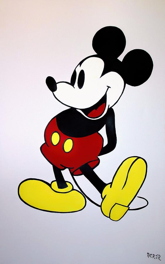 Mickey Mouse Painting by Nicholas Romano