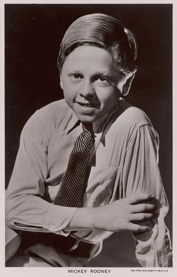 Mickey Rooney American Actor Of Stage Photograph by Mary Evans Picture Libr...