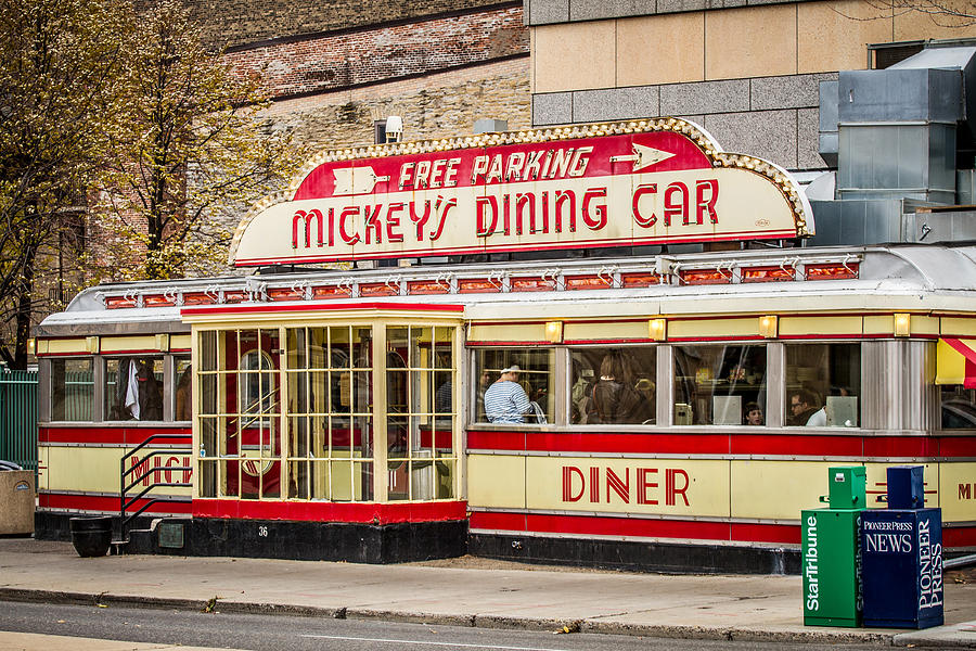 Mickeys Diner Photograph by Toni Thomas