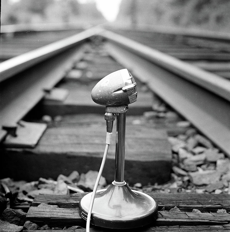 Microphone On Train Tracks Photograph by Richard Rutledge