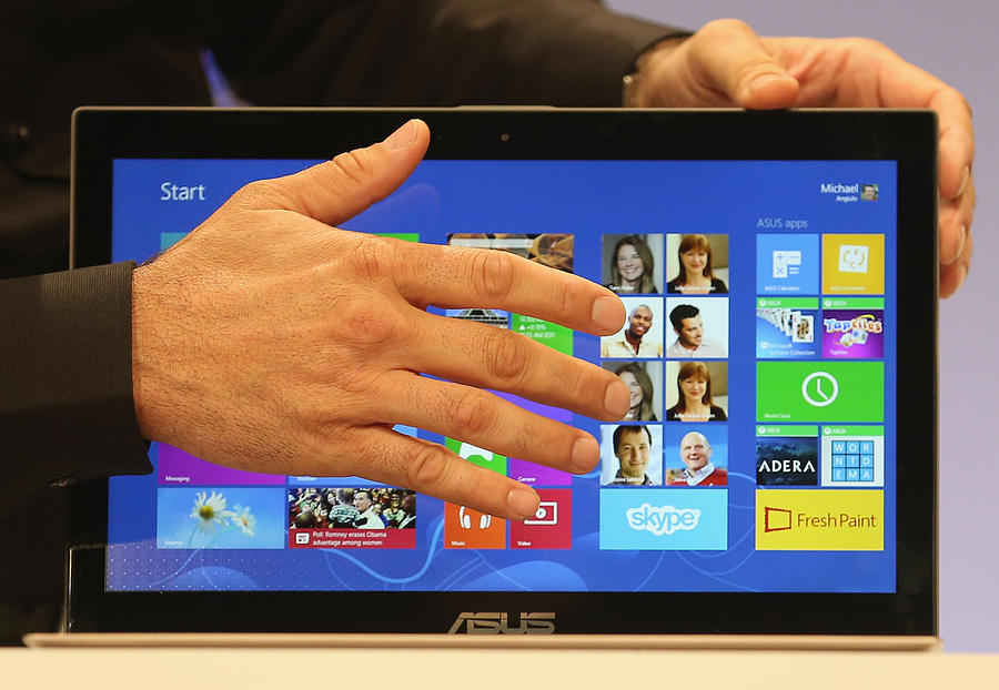 Microsoft Unveils Windows 8 Photograph by Mario Tama Microsoft Unveils Windows 8 Photograph by Mario Tama