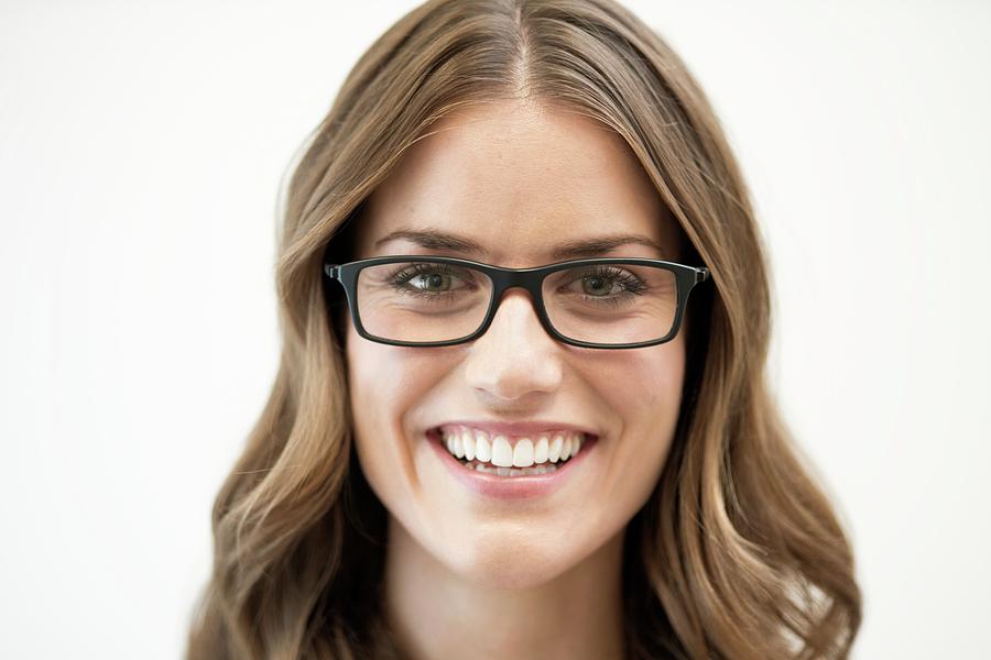 Mid Adult Woman Wearing Glasses Photograph By Science Photo Library