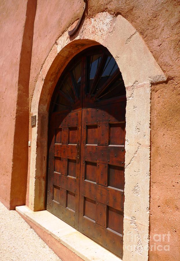 Mid Age Door in Village de Roussillon Photograph by Cristina Stefan