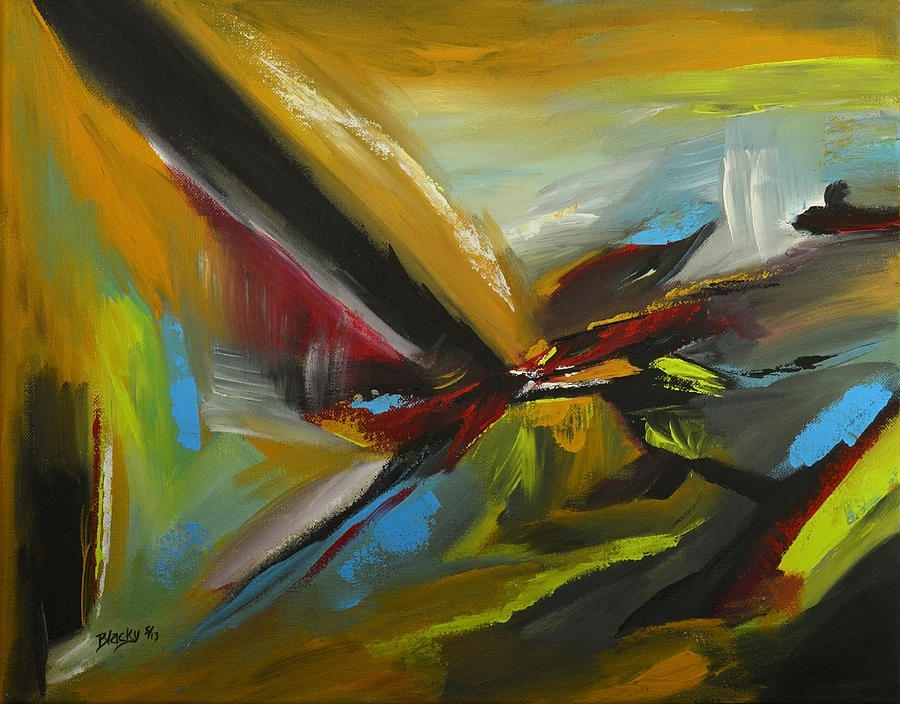 Mid-air Battle Painting by Donna Blackhall