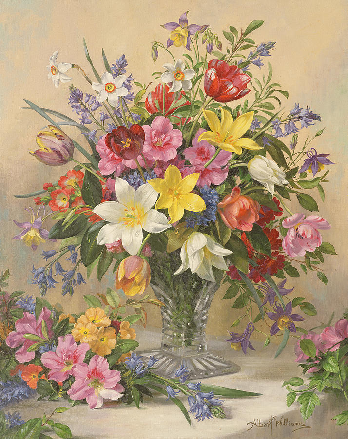 Still Life Painting - Mid Spring Glory by Albert Williams