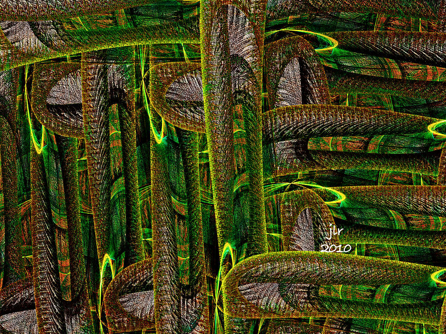 Fractal Digital Art - Middle Earth by Janet Russell Fractal Digital Art - Middle Earth by Janet Russell
