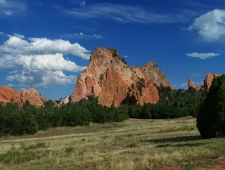 Landscape Photograph - Middle Of Garden Of The Gods by Flees Photos