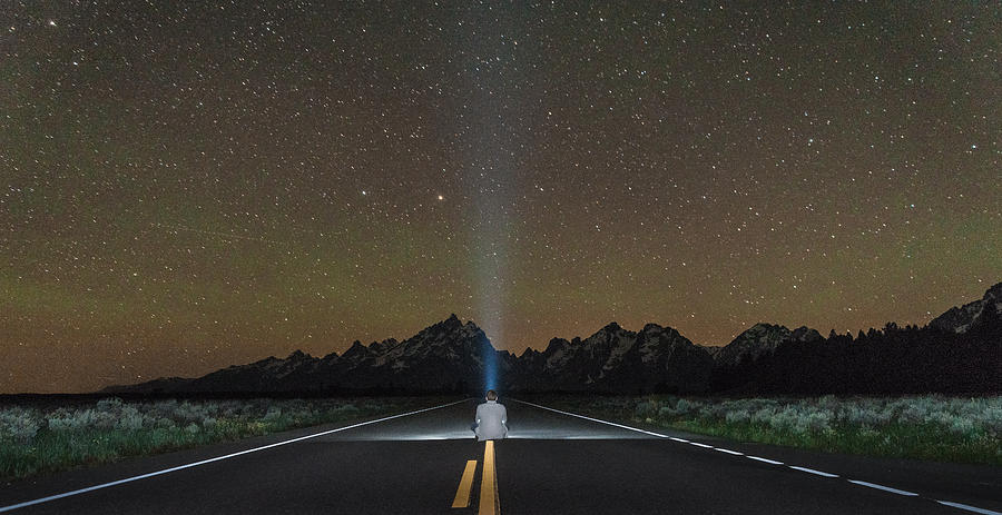 Grand Teton National Park Photograph - Middle of the Road by Kristopher Schoenleber