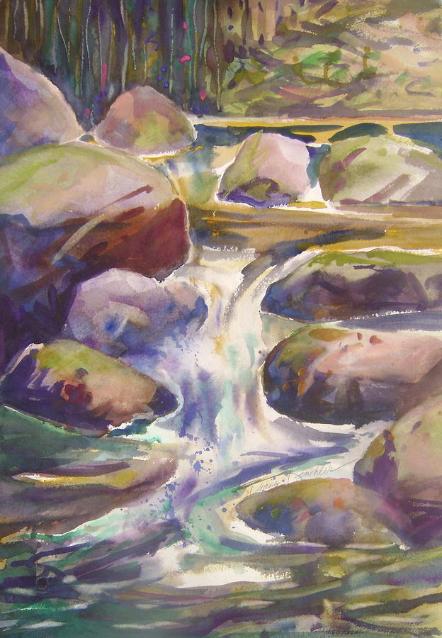 Middle of the Stream Painting by Diane Renchler