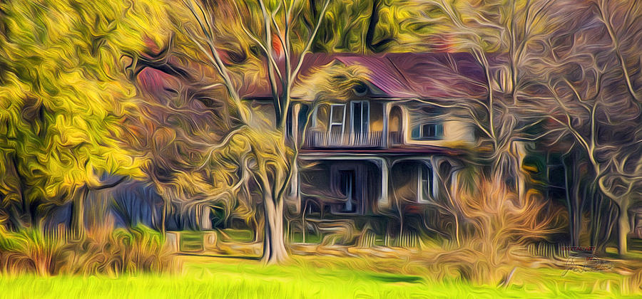 Architecture Digital Art - Middleburg Haunted House by Joe Paradis