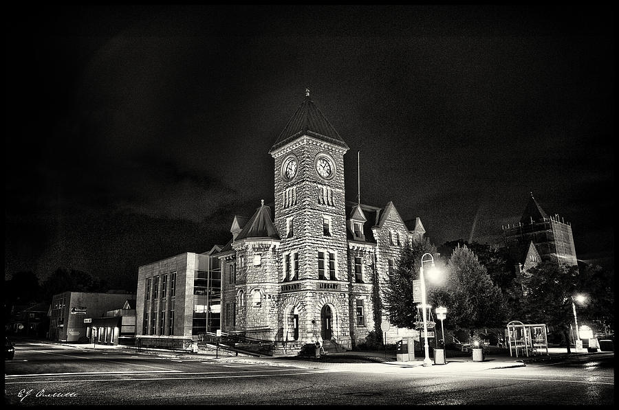 Library Photograph - Midland Public Library by EJ Ouellette