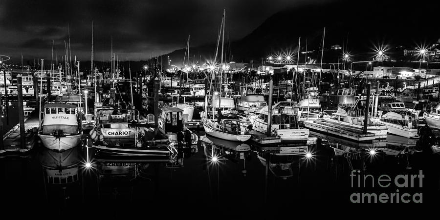 Landscape Photograph - Midnight at the Harbor by Steven Reed