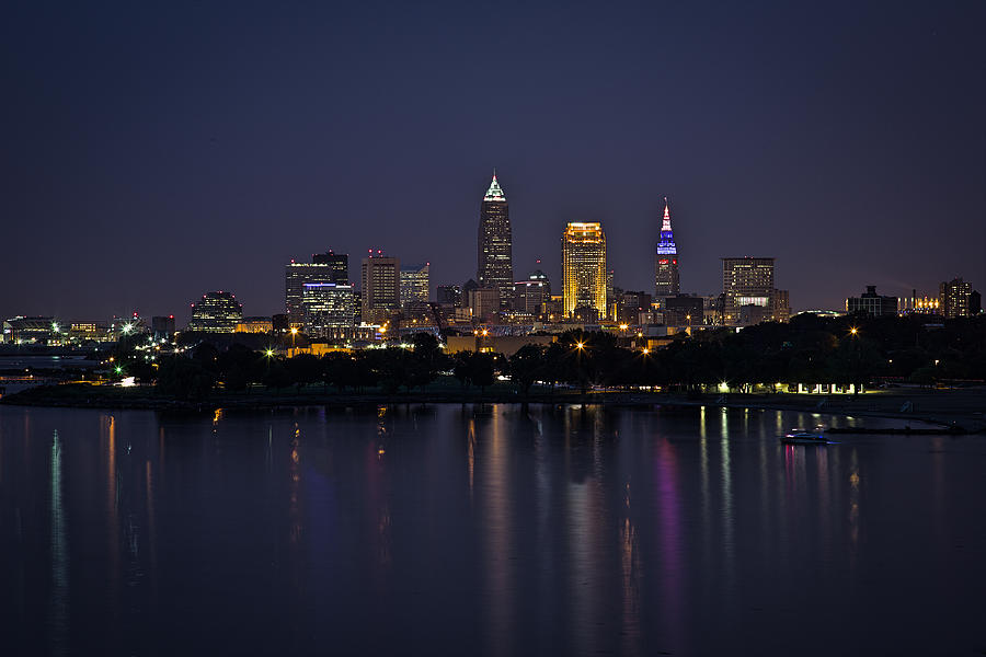 Midnight Blue In Cleveland Photograph by Dale Kincaid