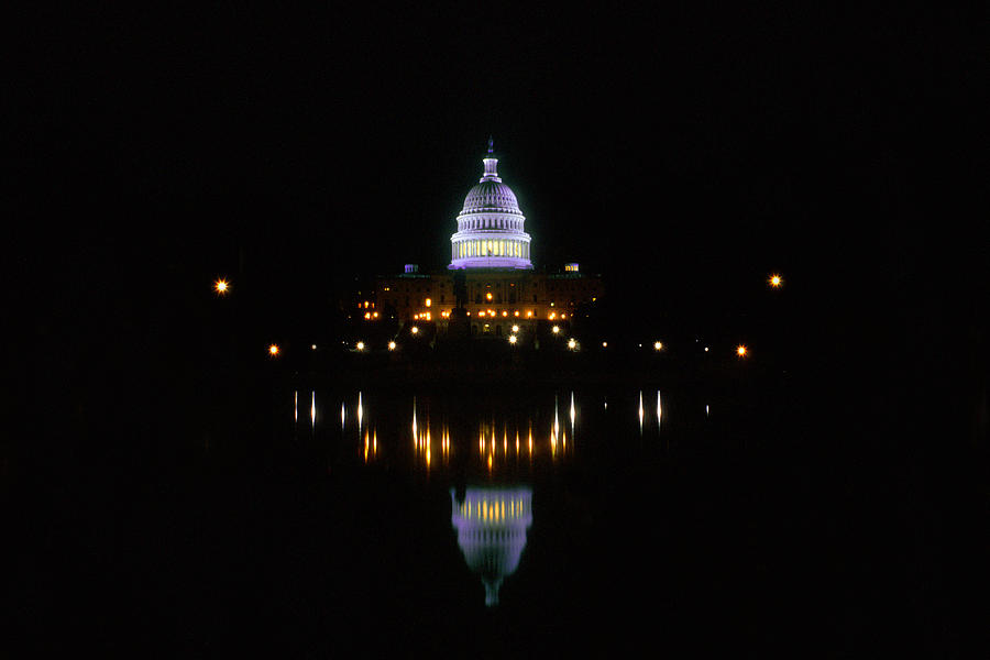 Midnight Capitol Photograph by Joe Connors