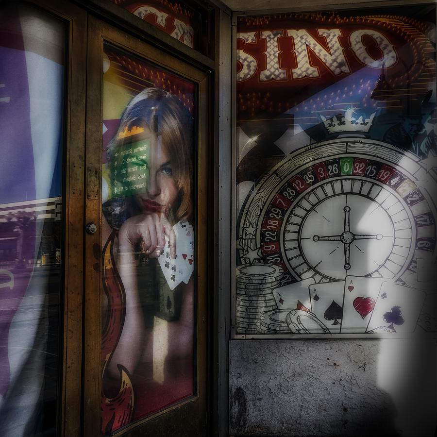 Midnight Casino Girl  Photograph by Gary Warnimont