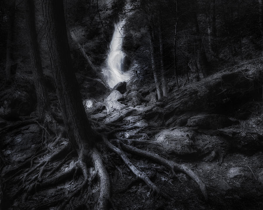 Waterfall Photograph - Midnight Falls by Bill Wakeley