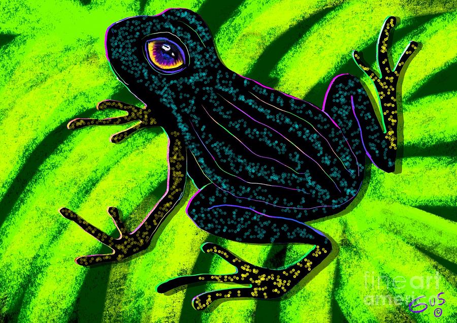 Midnight Frog Painting by Nick Gustafson