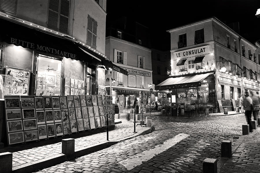 Midnight in Montmartre Paris Photograph by Pierre Leclerc Photography