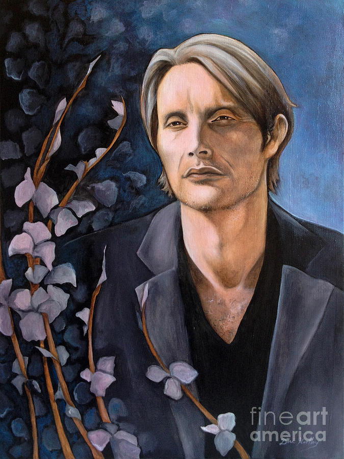 Mads Mikkelsen Painting - Midnight in the Garden by Dori Hartley