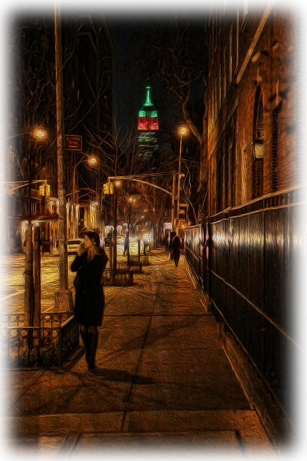 Midnight in the Shadow of the Empire State Photograph by Lee Dos Santos
