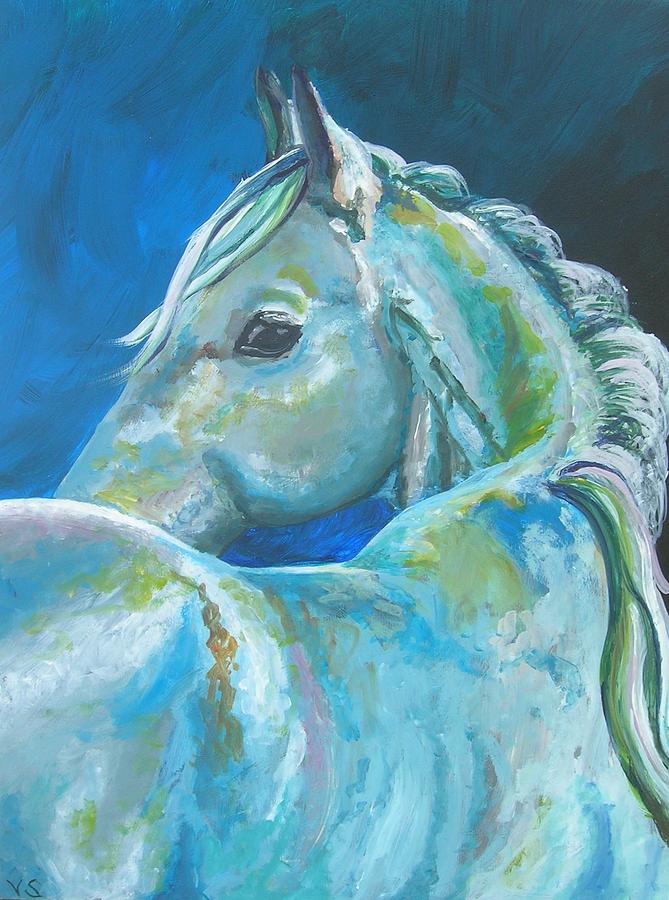 Nature Painting - Midnight Mare by Veronica Yoder