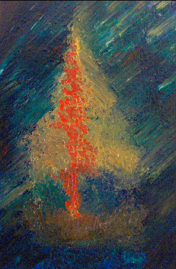 Abstract Painting - Midnight Sail by Jay Strong Abstract Painting - Midnight Sail by Jay Strong