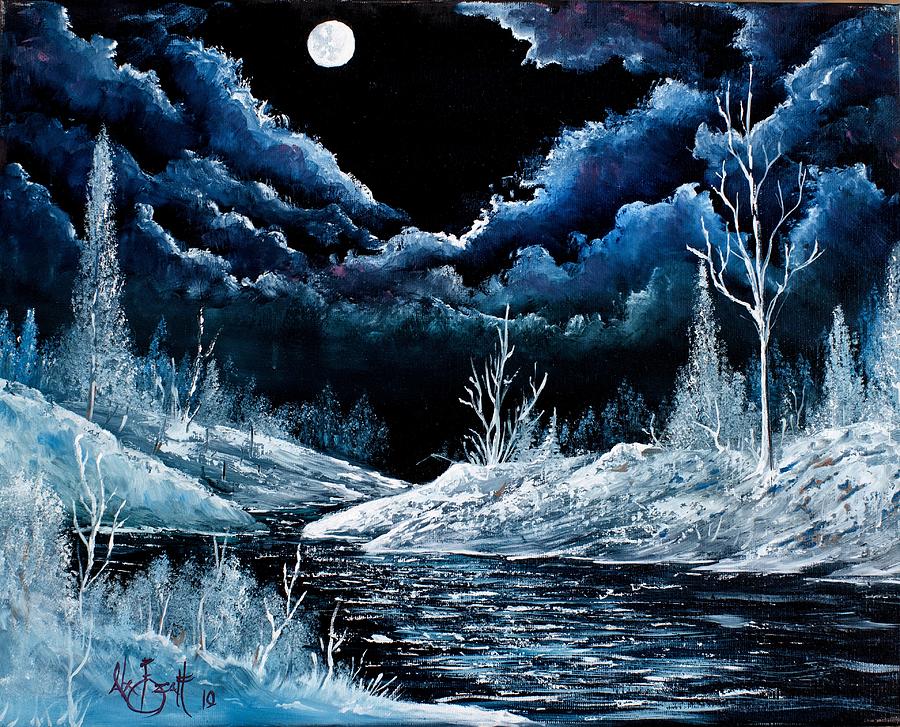 Midnight Shine Painting by Alex Izatt