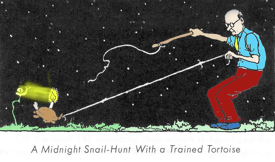 Midnight Snail Hunt By W. Heath Robinson Photograph by Adam Hart-davis/science Photo Library