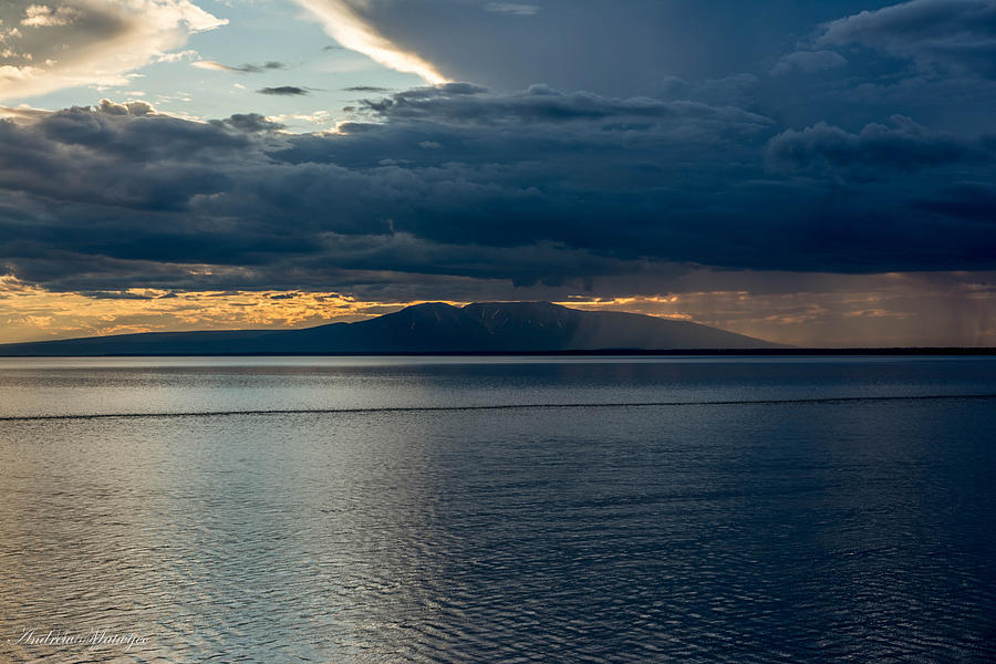 Midnight Storms Over Mount Susitna Photograph by Andrew Matwijec