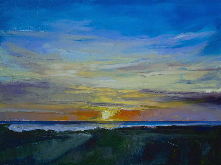 Midnight Sun Painting by Michael Creese
