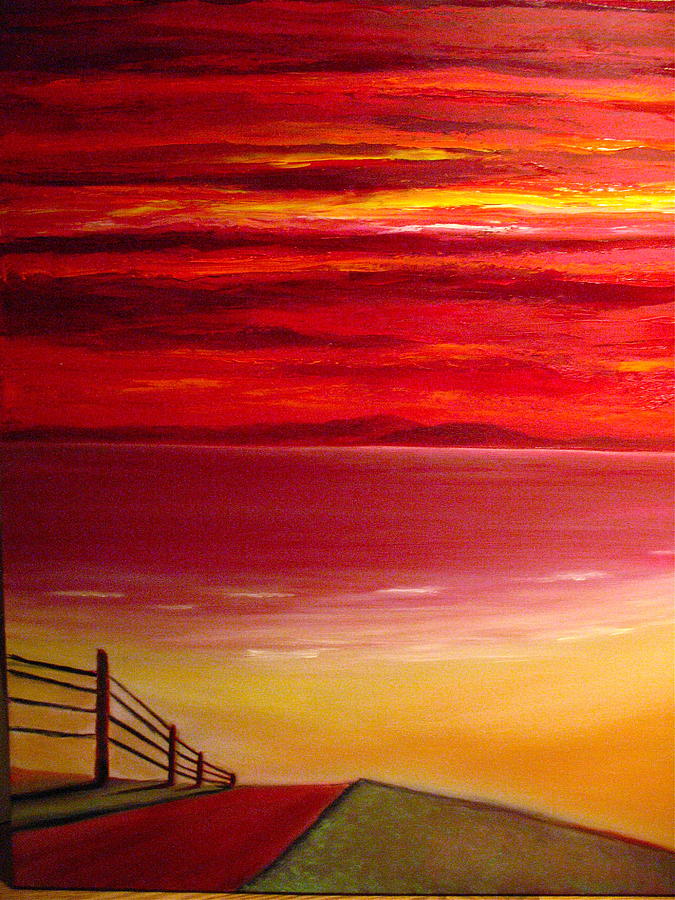 Midnight Sunset Painting By Frank B Shaner - Fine Art America