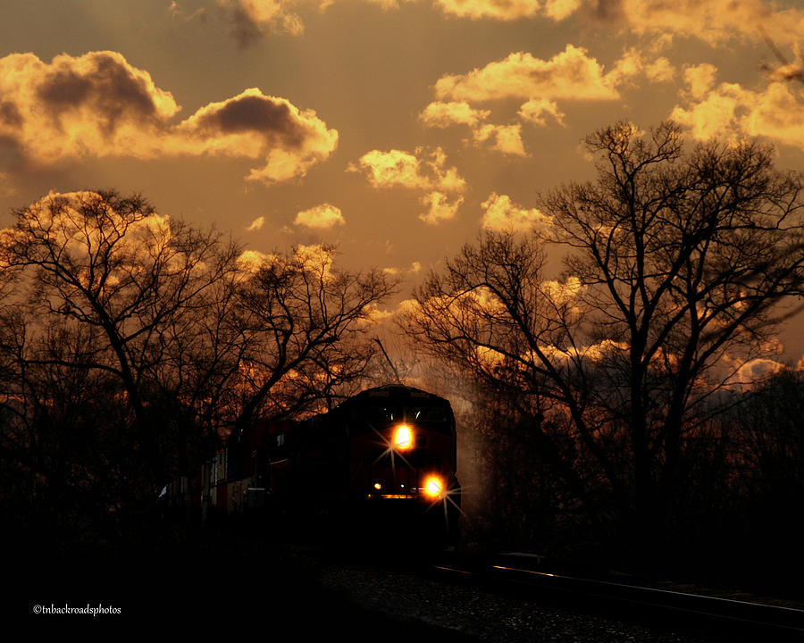 Midnight Train Ride Photograph by TnBackroadsPhotos 