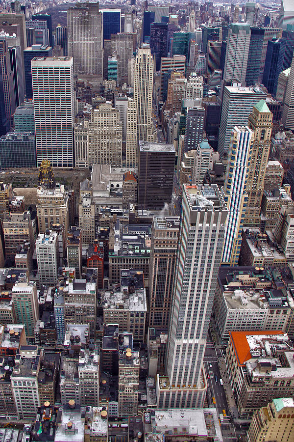 Skyscraper Photograph - Midtown Manhattan by Mitch Cat