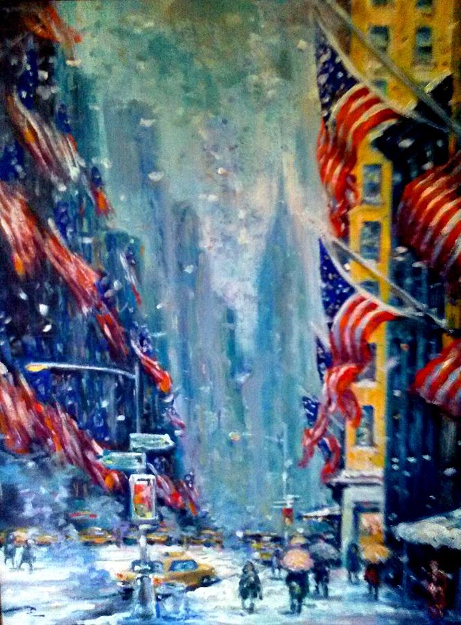 Midtown manhattan Painting by Philip Corley