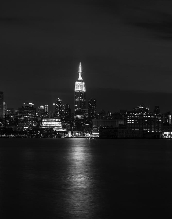 Architecture Photograph - Midtown Manhattan Skyline Triptych Middle by David Morefield