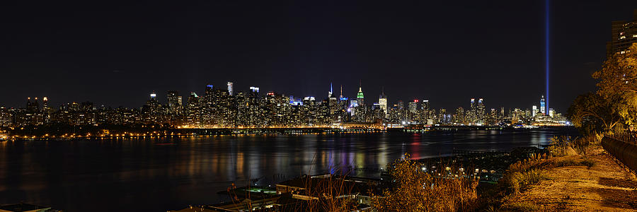 Midtown Manhattan to the Tribute Lights Photograph by Mark Whitt