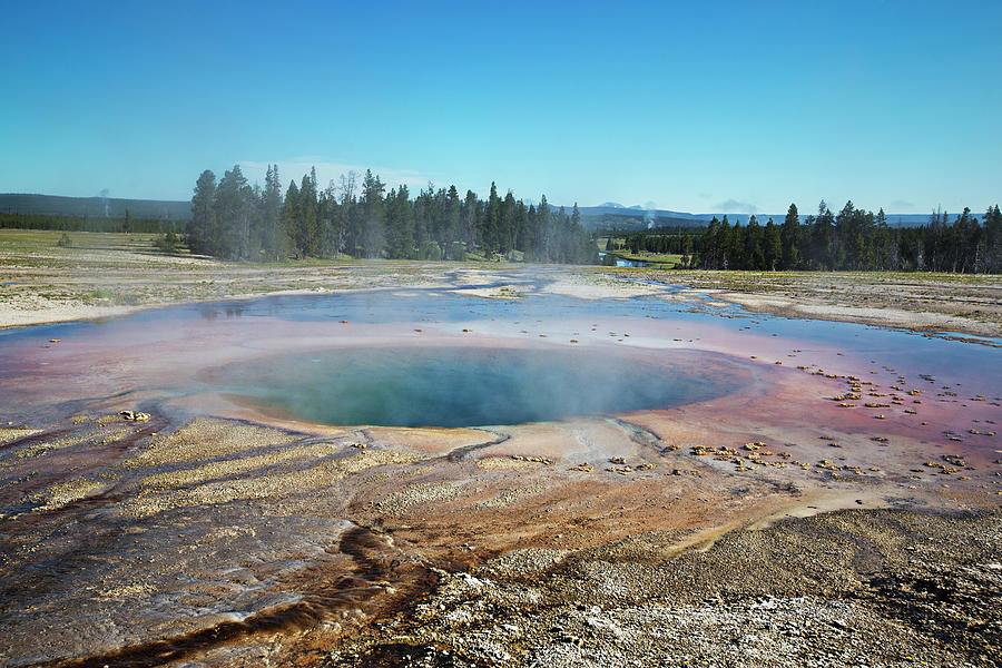 Midway Geyser Basin Photograph by Xavier Arnau Serrat Midway Geyser Basin Photograph by Xavier Arnau Serrat