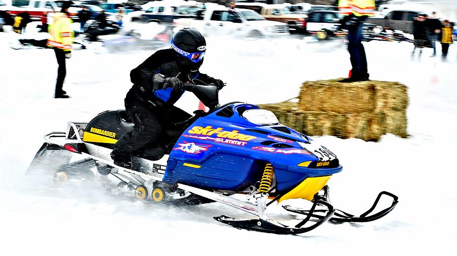 Winter Photograph - Midway Snow Drags - 24 by Don Mann