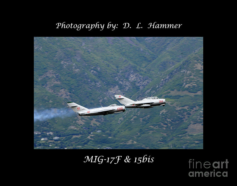 MIG-17F and 15bis Photograph by Dennis Hammer