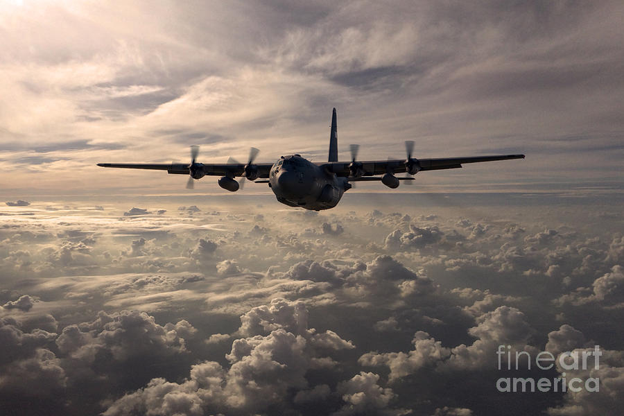 Lockheed Digital Art - Mighty Hercules by Airpower Art
