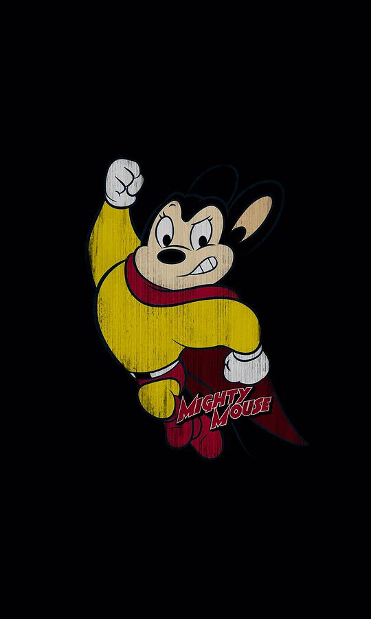 Superhero Digital Art - Mighty Mouse - Classic Hero by Brand A