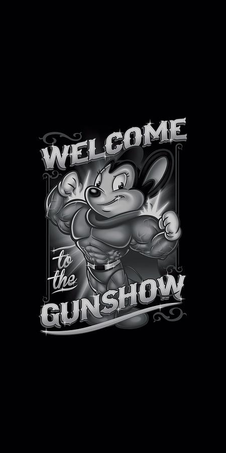 Superhero Digital Art - Mighty Mouse - Mighty Gunshow by Brand A