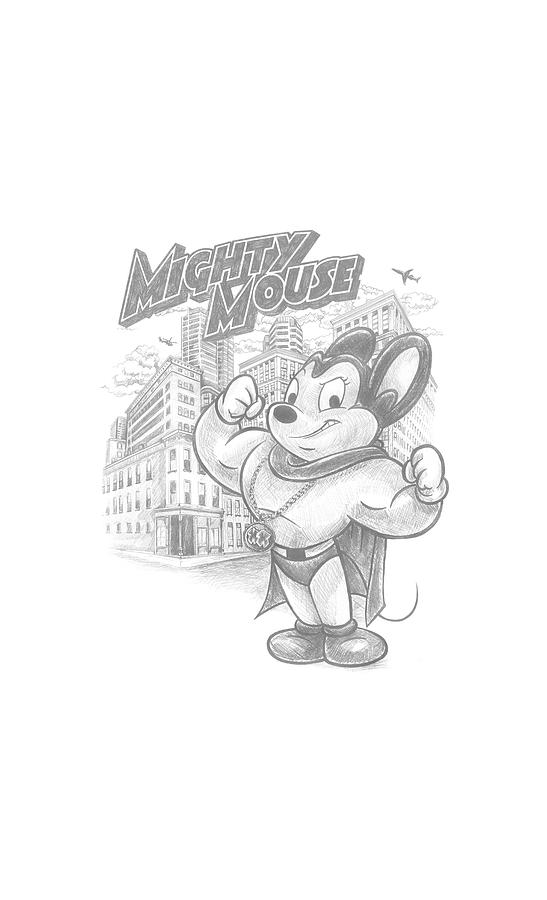 Superhero Digital Art - Mighty Mouse - Protect And Serve by Brand A