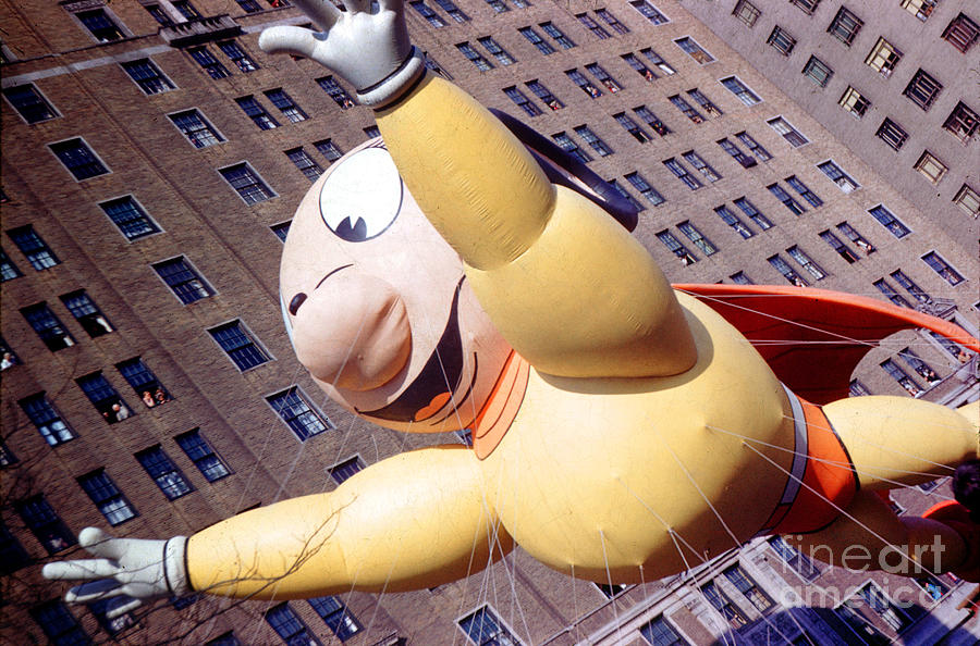 Mighty Mouse Superhero, Macys Thanksgiving Day Parade Digital Art by Photovault Archives